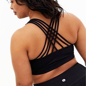 Torrid Black Strappy Wicking Sports Bra